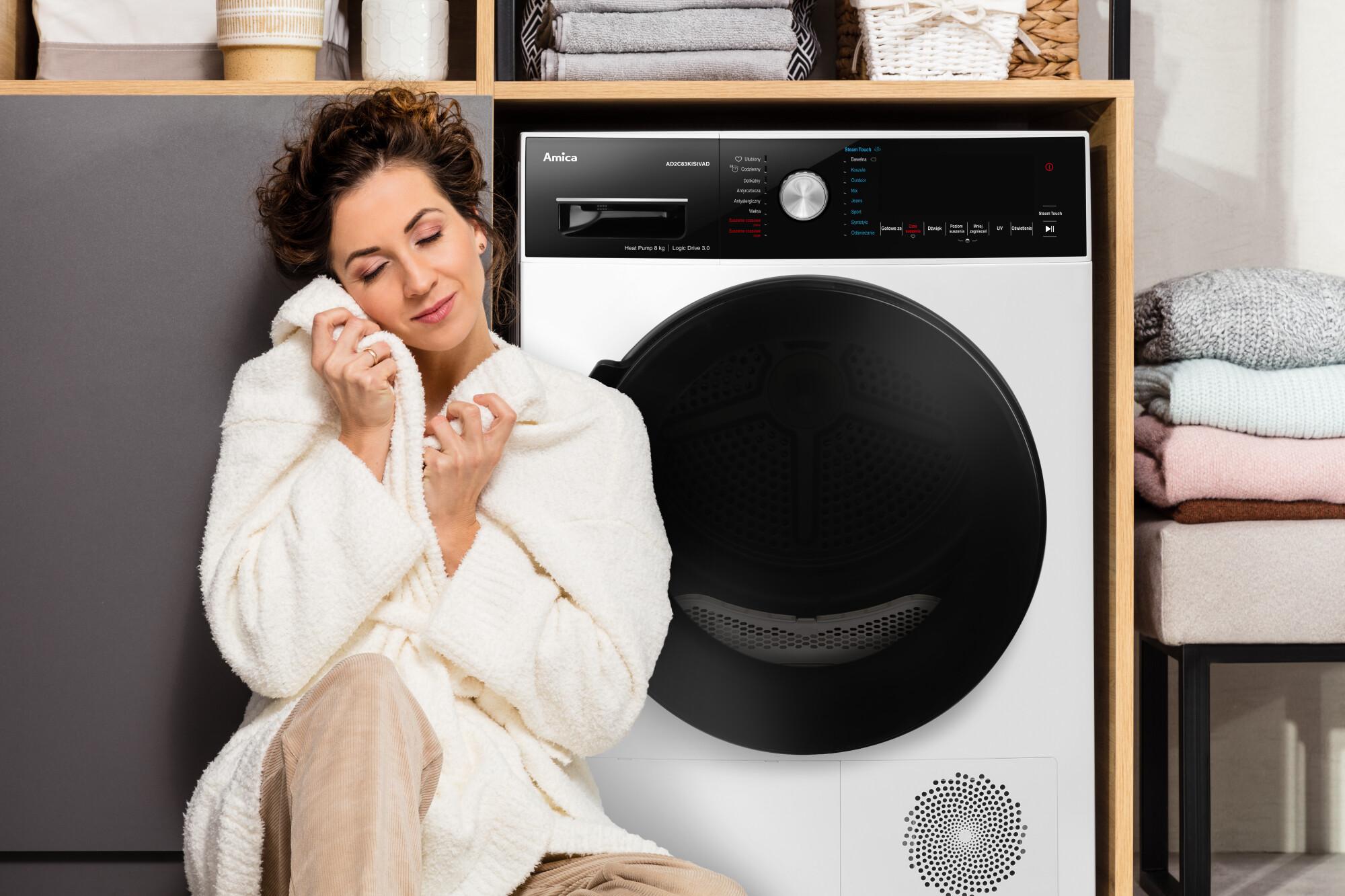 Higieniczne suszenie i łatwe prasowanie w jednym