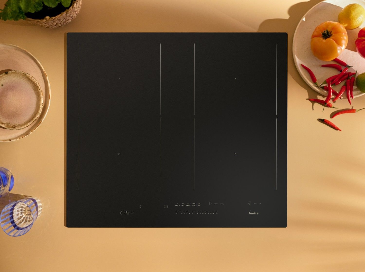 Matowa płyta indukcyjna Amica jako nowy standard nowoczesnej kuchni