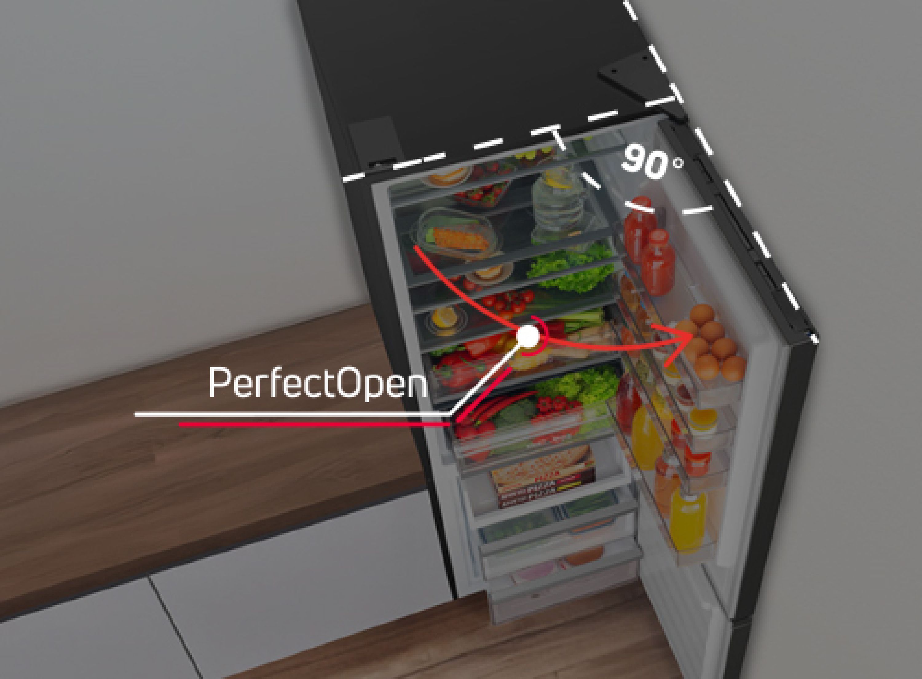 Jak zapewnić bezproblemowe otwieranie drzwi lodówki, która stoi przy ścianie?