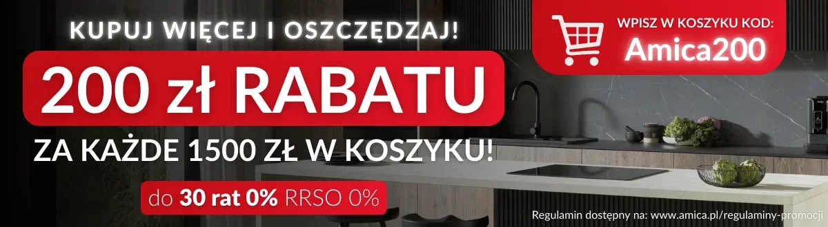 200 zł rabatu za każde 1500 zł w koszyku!