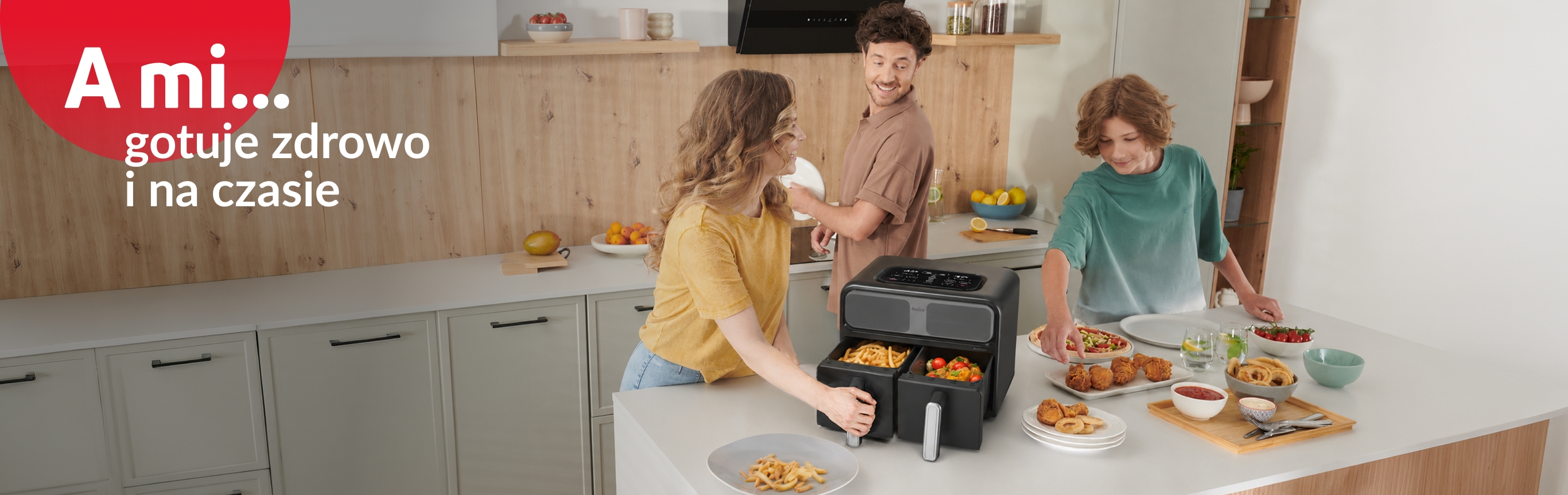A mi gotuje zdrowo i na czasie. Rodzina gotuje w AirFryer.