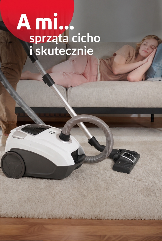 A mi sprząta cicho i skutecznie.