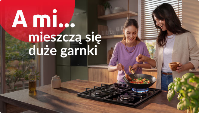 A mi mieszczą się duże garnki