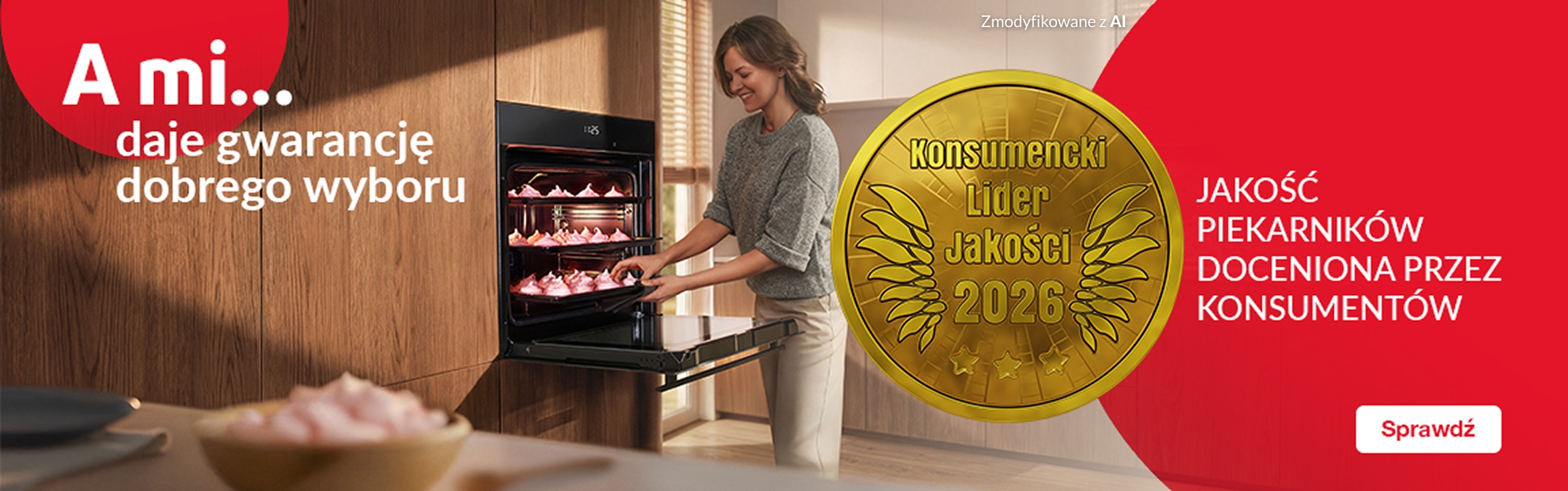 A mi daje gwarancję dobrego wyboru. Jakość kuchni doceniona przez konsumentów. Konsumencki Lider Jakości 2025