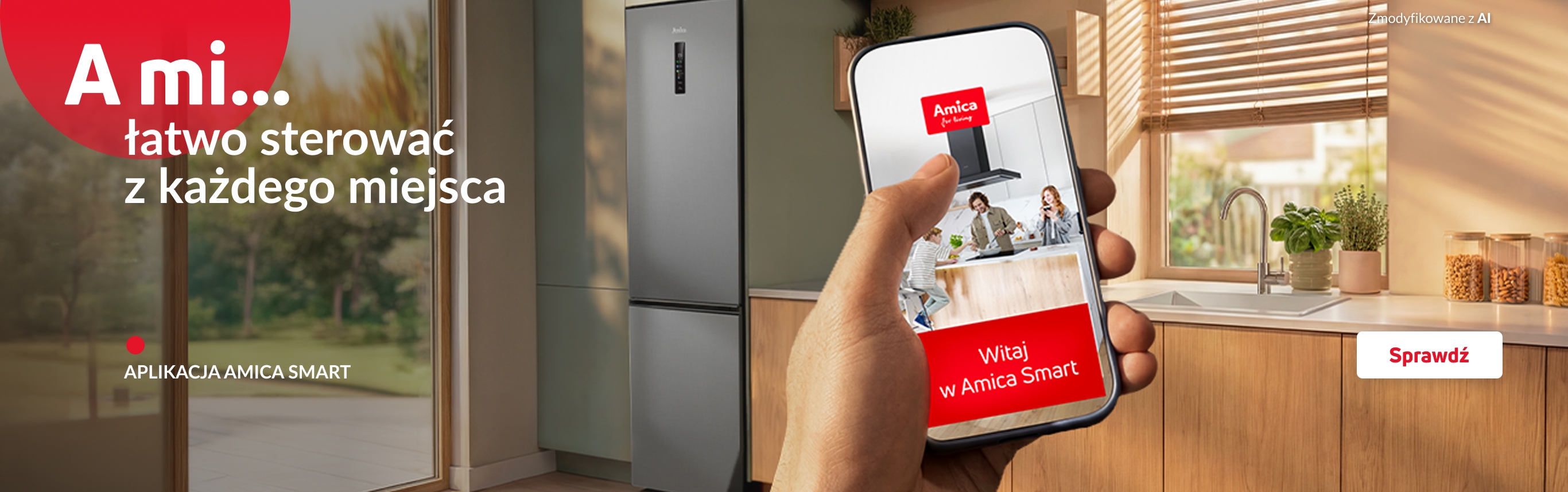 A mi łatwo sterować z każdego miejsca. Aplikacja Amica Smart